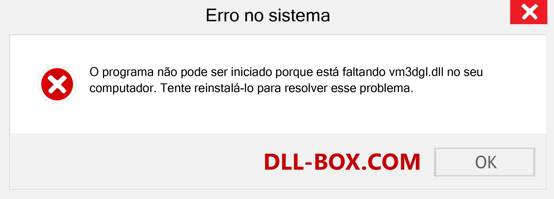 Arquivo vm3dgl.dll ausente ?. Download para Windows 7, 8, 10 - Correção de erro ausente vm3dgl dll no Windows, fotos, imagens